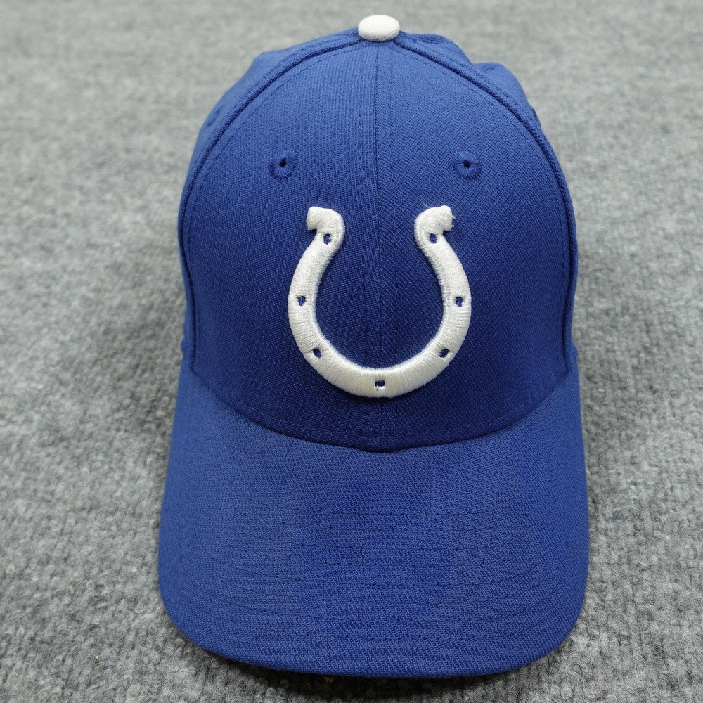 Indianapolis Colts Hat Cap Fitted Mens M Blue NFL Football New Era 39THIRTY